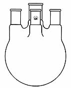 Flask Vertical 4-Neck Round Bottom UI-4645