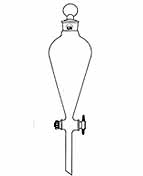 Funnel Separatory Squibb Stopper Glass Stopcock UI-5005